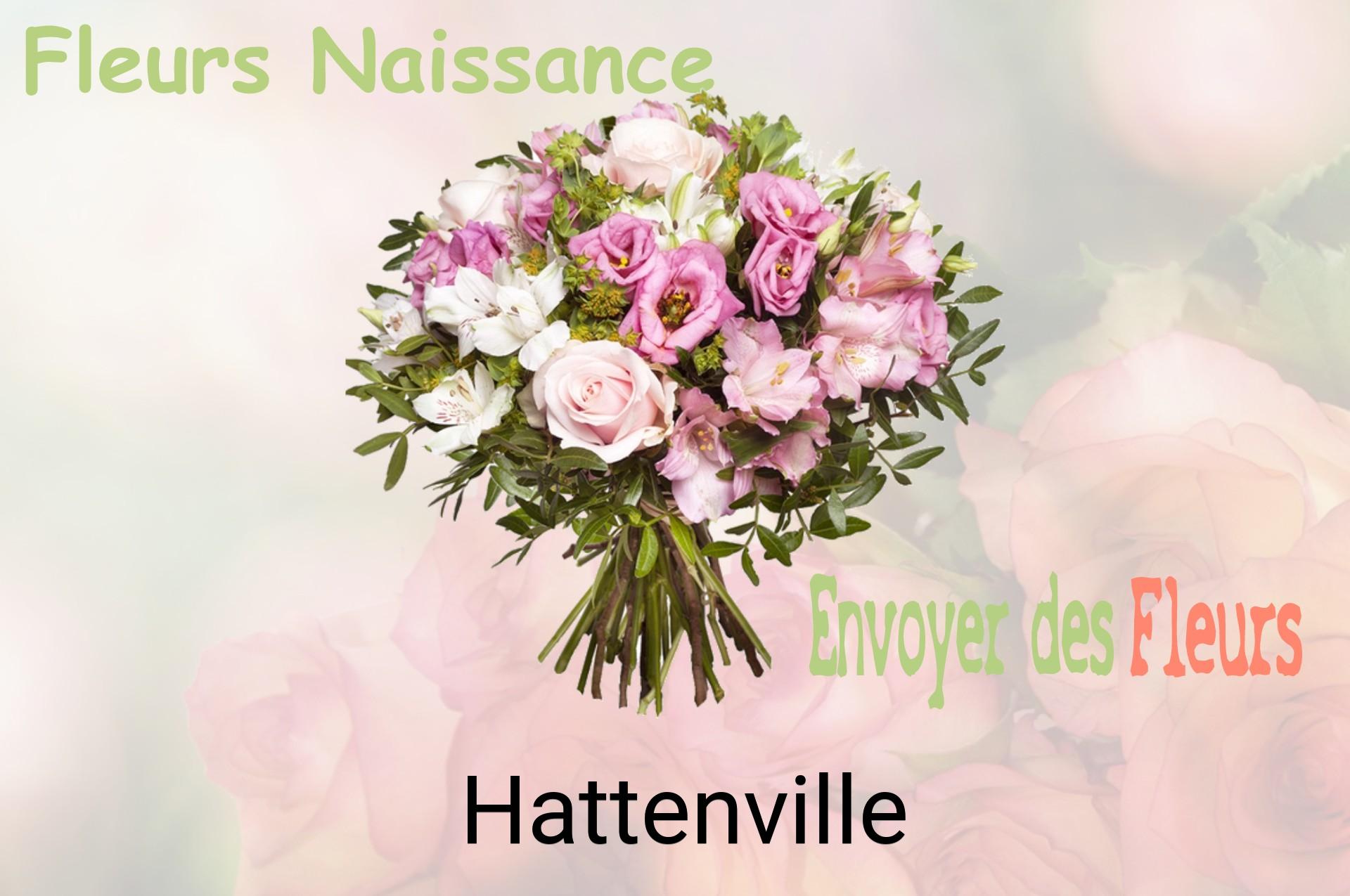 Bouquet de fleurs de naissance livré à Hattenville
