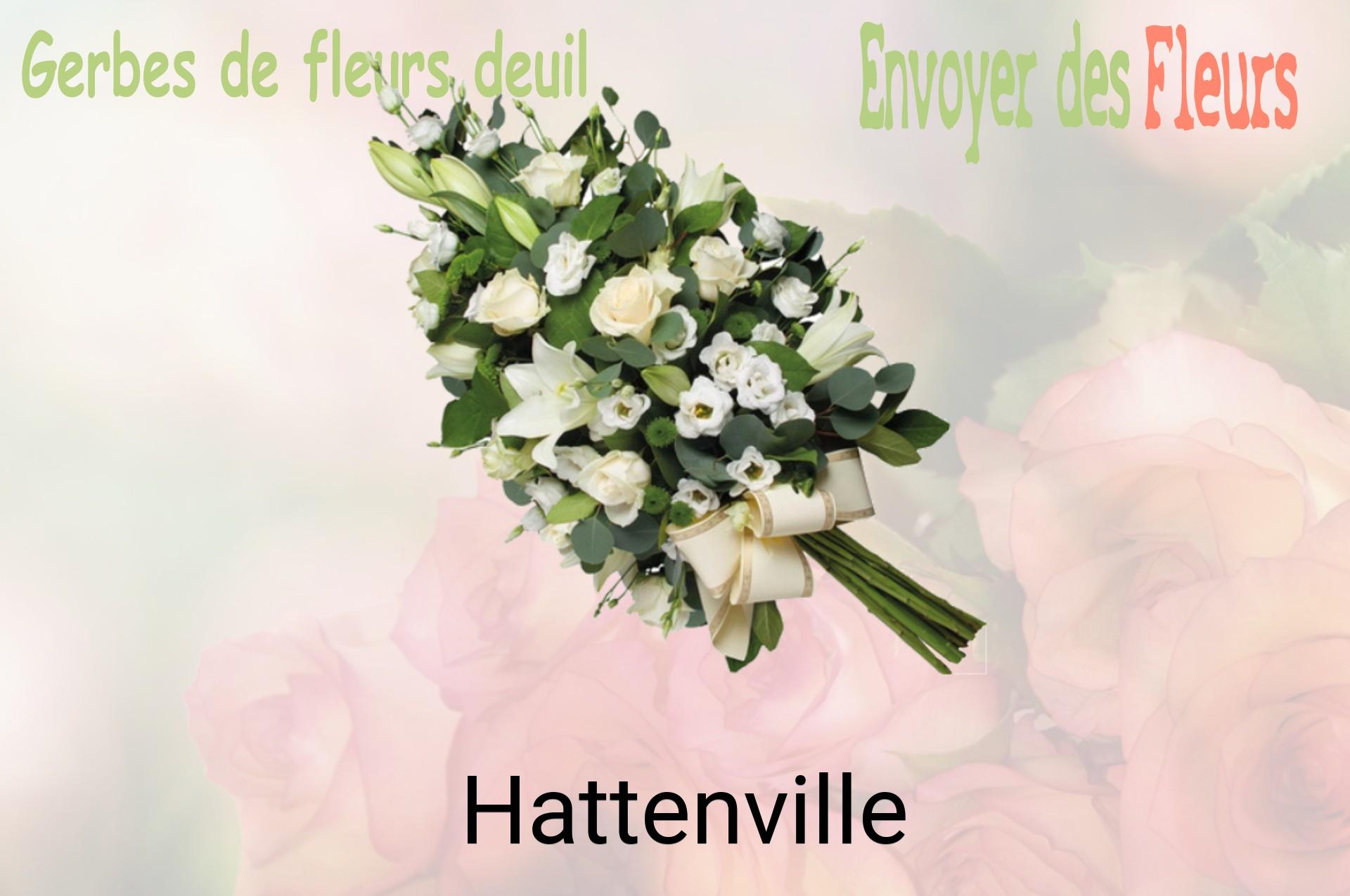 Gerbe de fleurs de deuil livrée à Hattenville